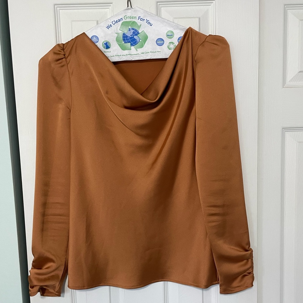 Cowlneck blouse
